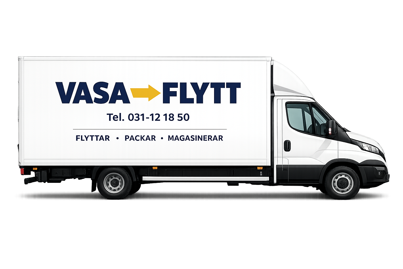 Vasa Flytt lastbil för bohagsflytt i Göteborg